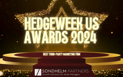 Sondhelm Partners Continues Winning Streak as Third-Party Marketing Firm of the Year at Hedgeweek US Awards 2024